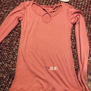 Pink long sleeve shirt